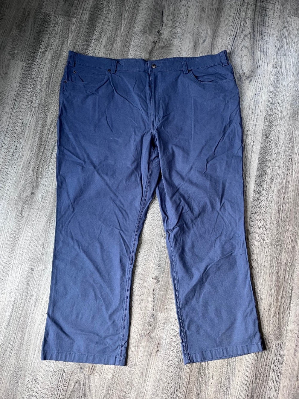 Duluth Trading Co Pants Mens 48x30 Blue Flex Ballroom Khakis Relaxed Fit Work